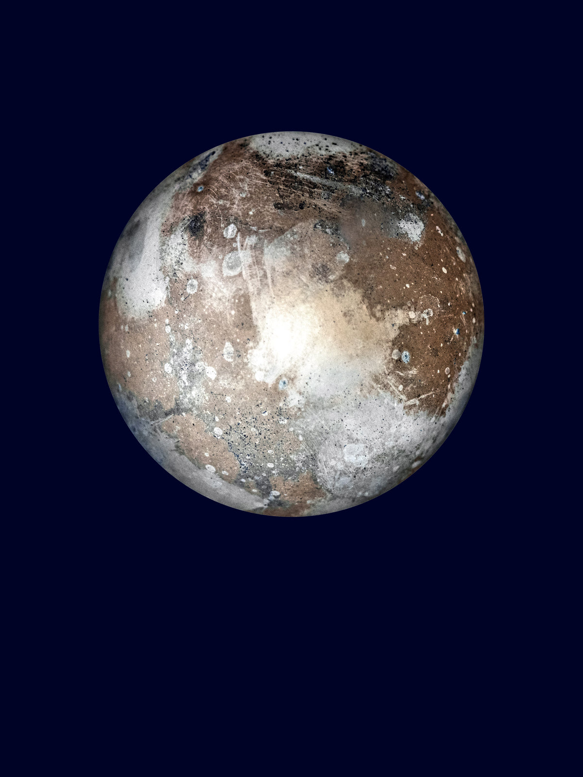 Vollmond vor dunkelblauem Nachthimmel